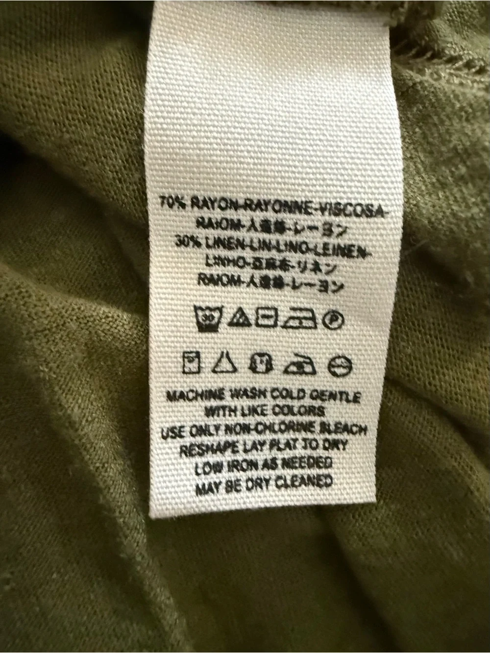 Free People Bittersweet Olive Green Top Size L